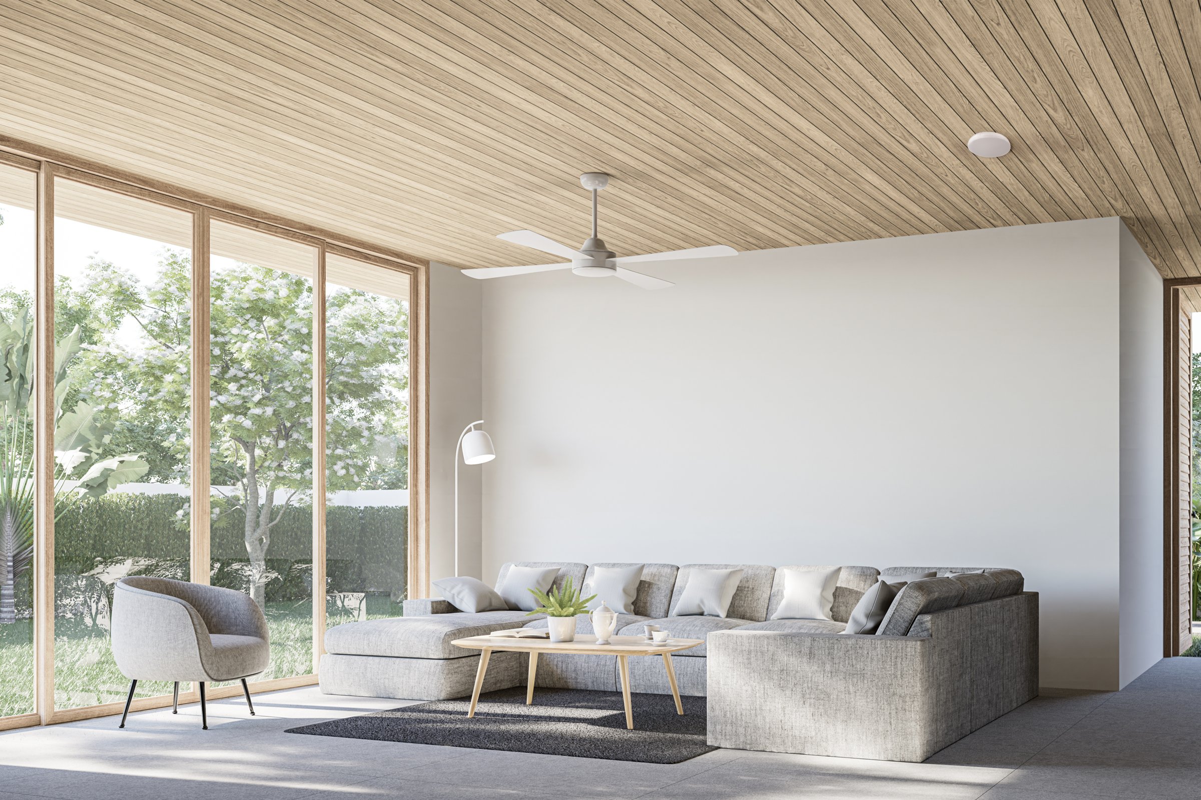 Araknis wireless access point in a living room